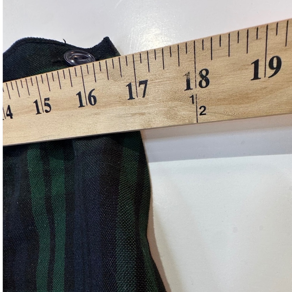 Green Navy Blackwatch Plaid Pleated Skort Mini Skirt Schoolgirl Preppy Academic - Picture 5 of 12
